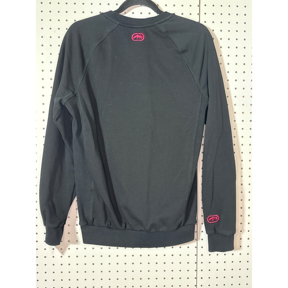 Ecko Unltd Crewneck Sweatshirt Black Graphic Logo Pullover Small 1972 W Famous - Picture 5 of 5